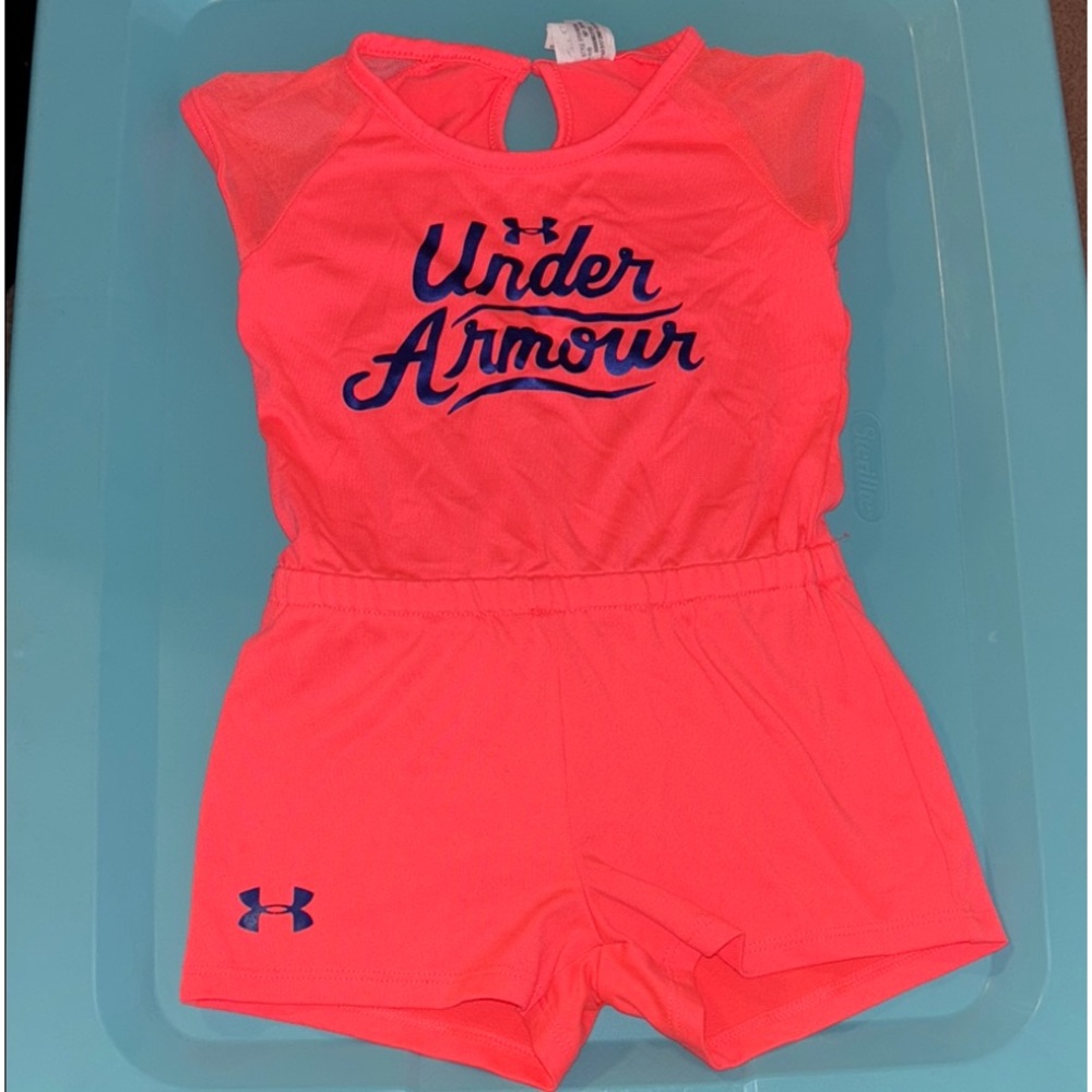 Under Armour Bright Pink Girls' Playsuit